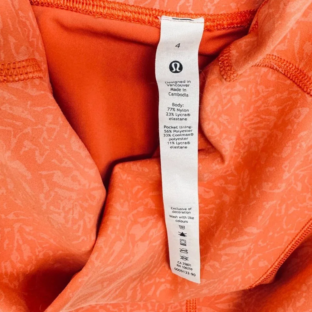 Lululemon Wunder Train High Rise Bike Short 6